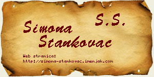 Simona Stankovac vizit kartica